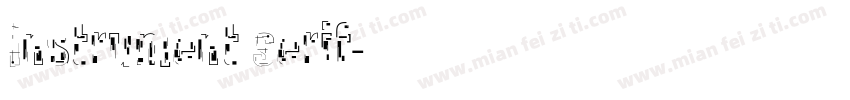 Instrument Serif字体转换